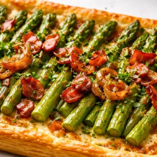 Delicious Asparagus, Bacon & Shallot Tart Recipe