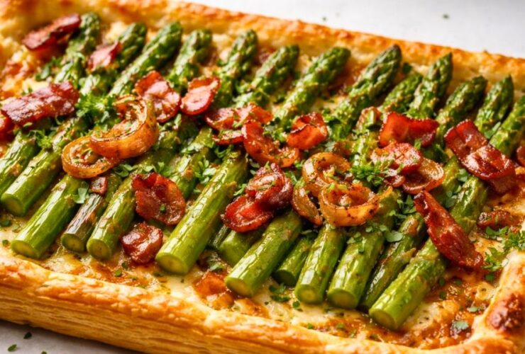 Delicious Asparagus, Bacon & Shallot Tart Recipe