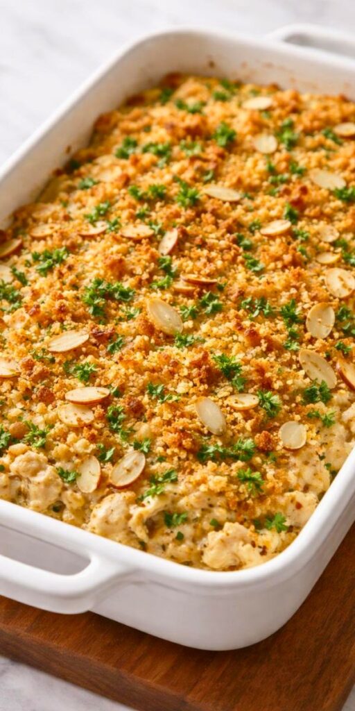 Delicious Chicken Amandine Casserole Recipe