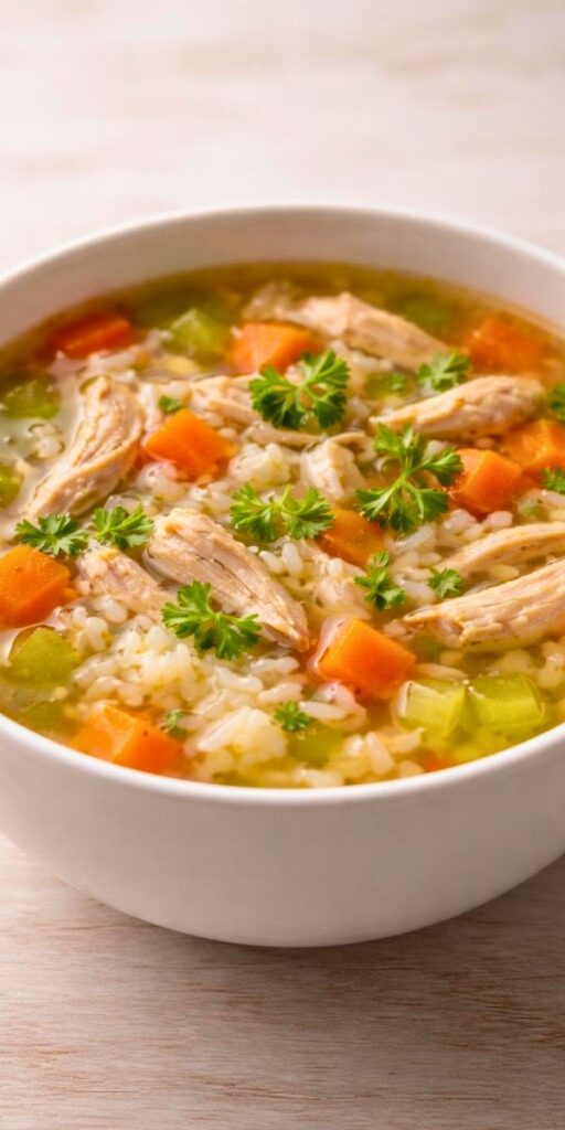 Delicious Leftover Turkey & Rice Soup Recipe