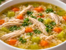 Delicious Leftover Turkey & Rice Soup Recipe