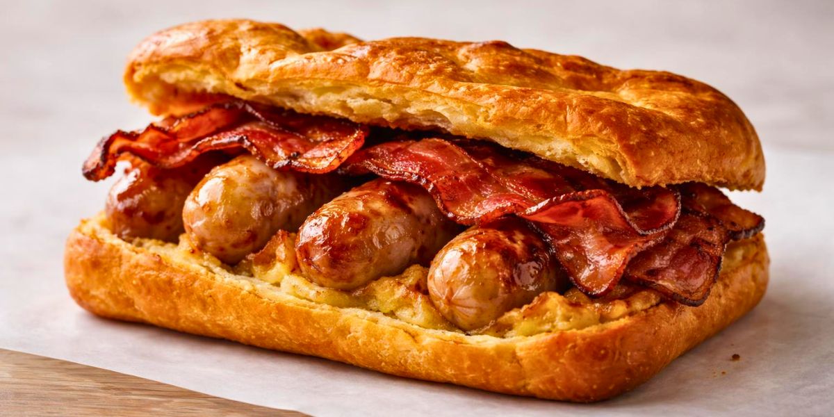 Delicious Toad in the Hole Bacon Sandwich Recipe