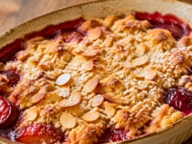 Easy Plum-Almond Crumble Recipe