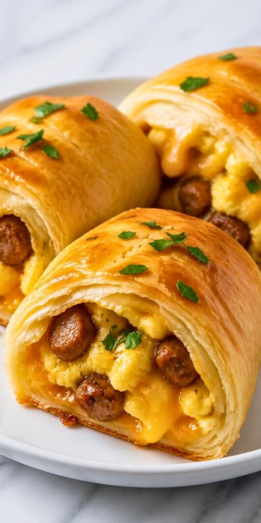 Hearty Breakfast Rolls with Sausage and Egg Recipe