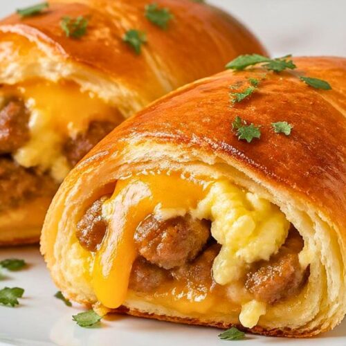 Hearty Breakfast Rolls with Sausage and Egg Recipe