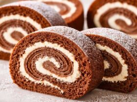 Indulge in a Cocoa Roll with Whipped Cream and Nutella Recipe