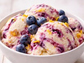 Lemon Blueberry Cheesecake Ice Cream Recipe