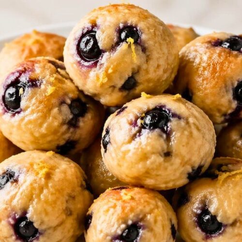 Lemon Blueberry Cottage Cheese Protein Bites Recipe