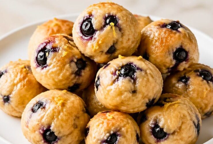 Lemon Blueberry Cottage Cheese Protein Bites Recipe