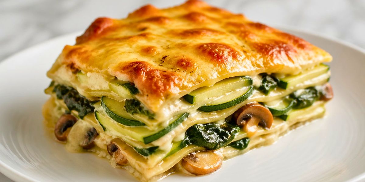 Loaded Veggie White Lasagna Recipe
