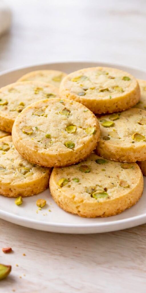 Melt-in-Your-Mouth Pistachio Shortbread Cookies Recipe