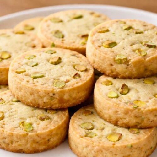 Melt-in-Your-Mouth Pistachio Shortbread Cookies Recipe