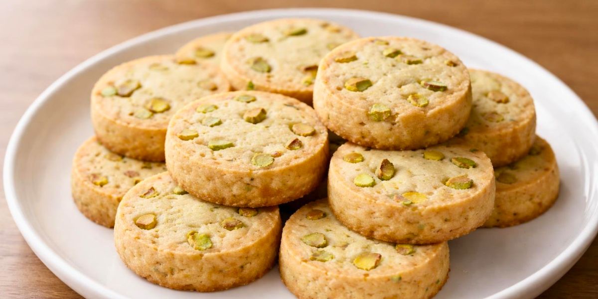 Melt-in-Your-Mouth Pistachio Shortbread Cookies Recipe