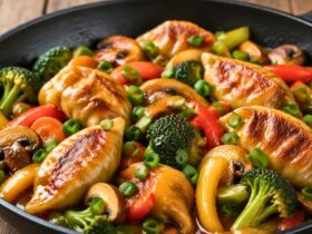 One Pan Dumpling Dinner Recipe