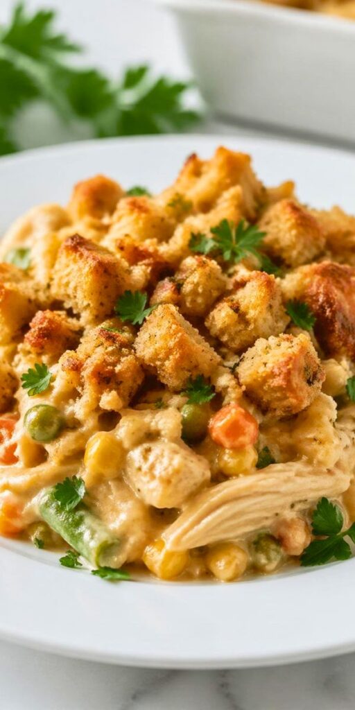 Paula Deen Chicken and Stuffing Casserole Recipe