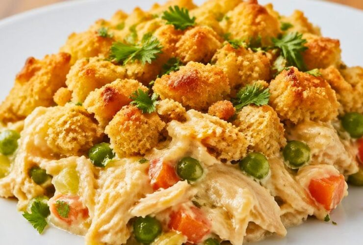 Paula Deen Chicken and Stuffing Casserole Recipe
