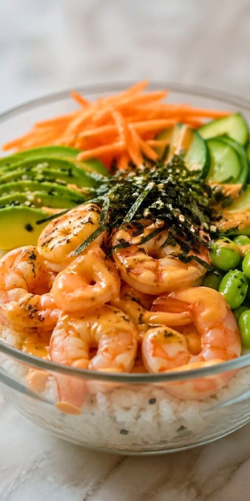 Shrimp Sushi Bowl Recipe