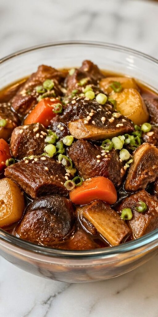 Tender Korean Galbi Jjim Beef Stew Recipe