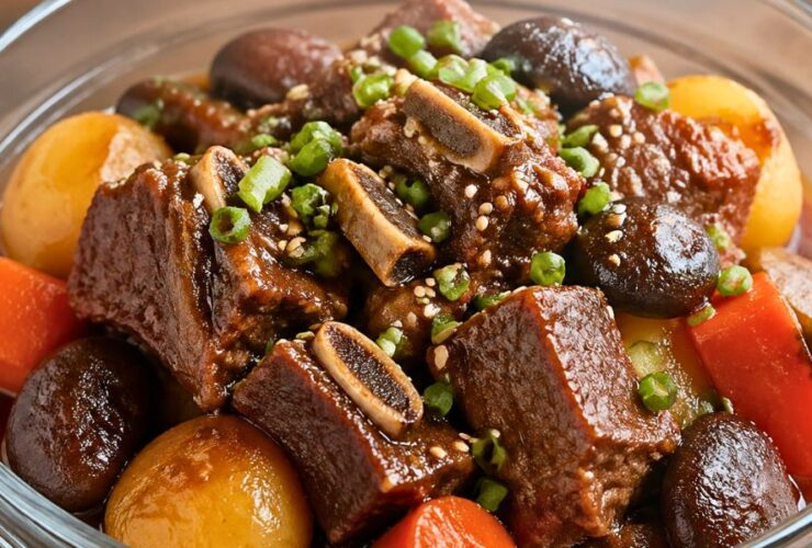 Tender Korean Galbi Jjim Beef Stew Recipe