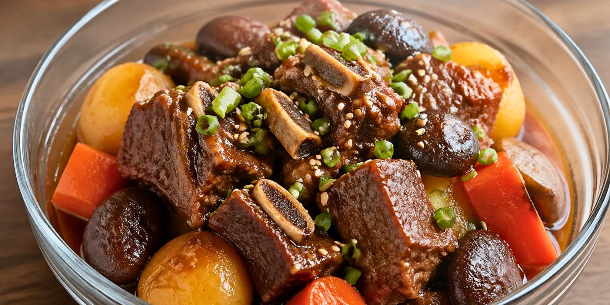 Tender Korean Galbi Jjim Beef Stew Recipe