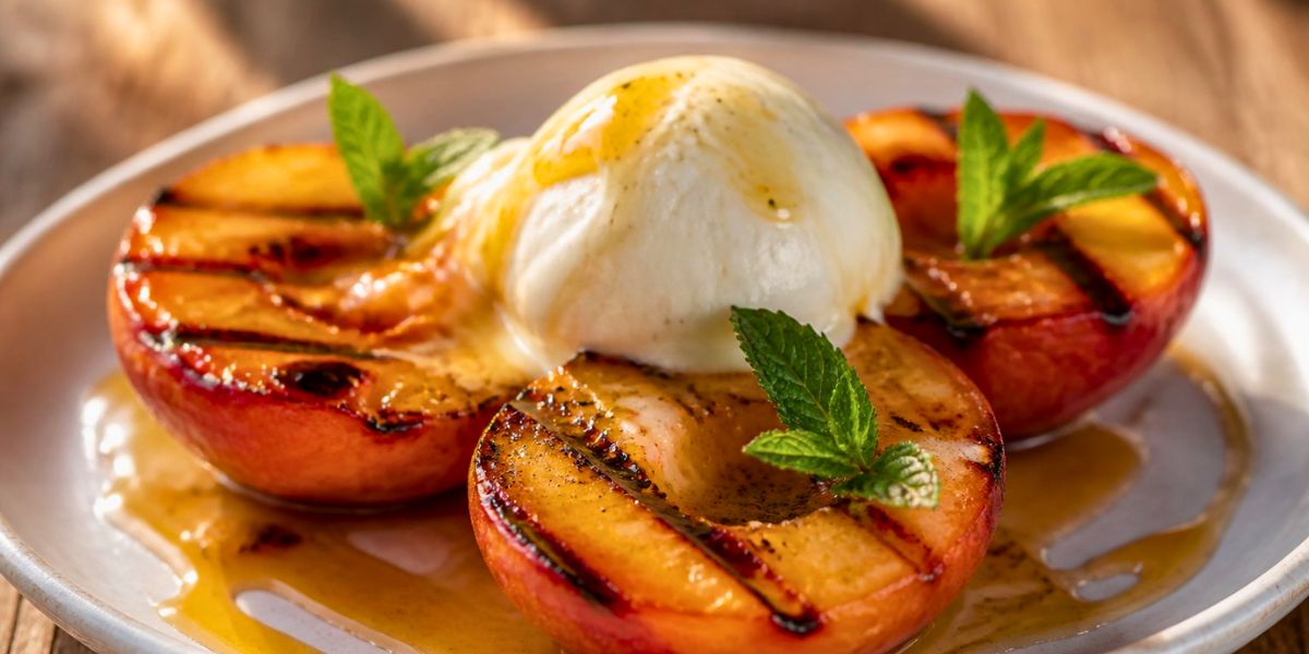 Bobby Flay Grilled Peaches Recipe
