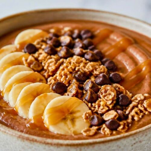 Chocolate Caramel Smoothie Bowl Recipe