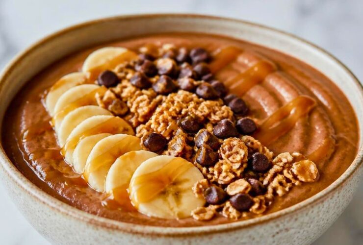 Chocolate Caramel Smoothie Bowl Recipe