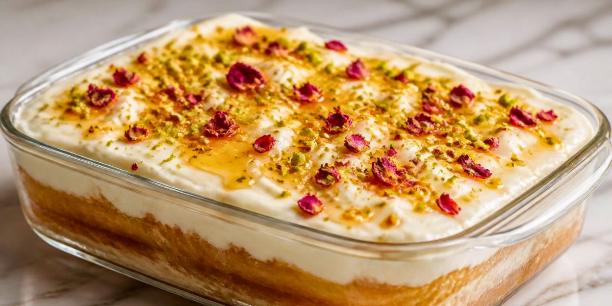 Creamy Aish El Saraya Dessert Recipe