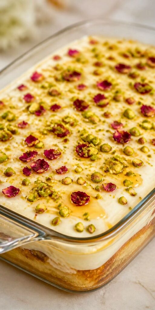 Creamy Aish El Saraya Dessert Recipe