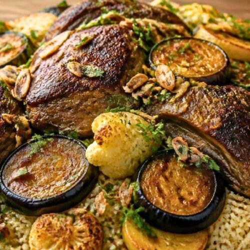 Delicious Maqluba with Lamb Recipe