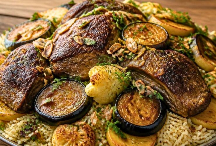 Delicious Maqluba with Lamb Recipe