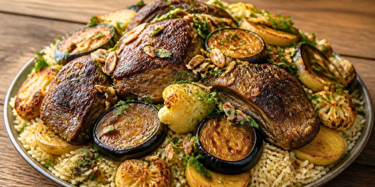 Delicious Maqluba with Lamb Recipe