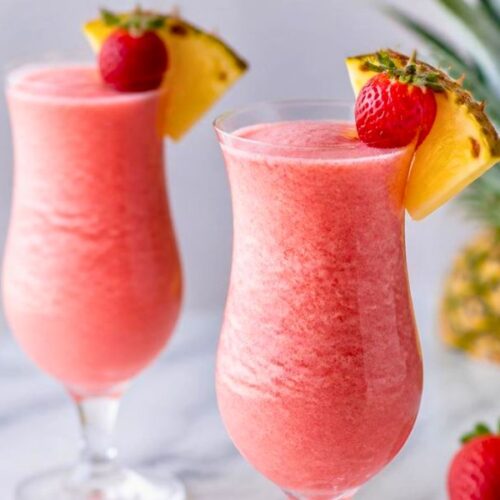 Delicious Virgin Strawberry Piña Colada Recipe