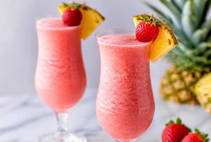 Delicious Virgin Strawberry Piña Colada Recipe
