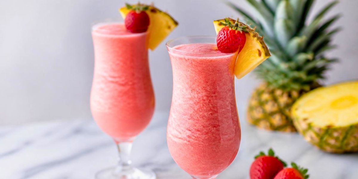 Delicious Virgin Strawberry Piña Colada Recipe