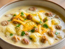 Hearty Creamy Sausage and Cauliflower Soup Recipe