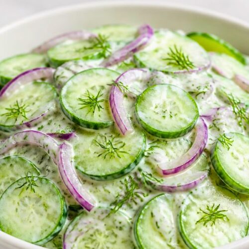 Paula Deen Creamy Cucumber Salad Recipe