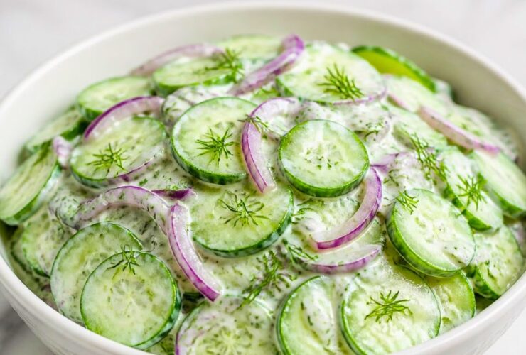 Paula Deen Creamy Cucumber Salad Recipe