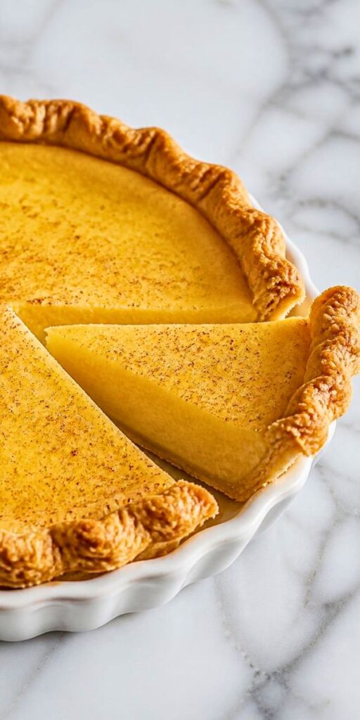 Simple Classic Egg Custard Pie Recipe