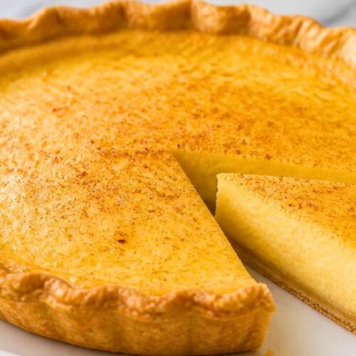 Simple Classic Egg Custard Pie Recipe