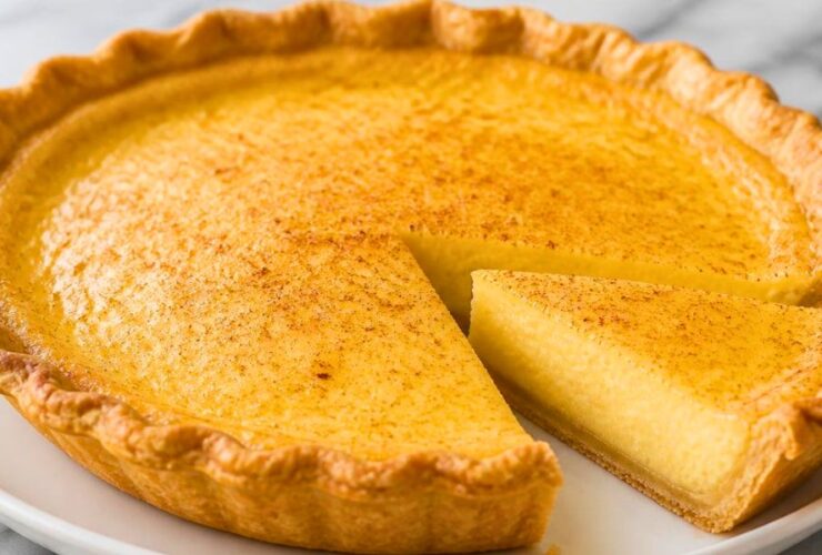 Simple Classic Egg Custard Pie Recipe