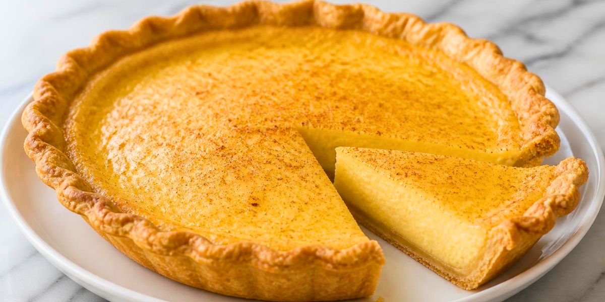 Simple Classic Egg Custard Pie Recipe