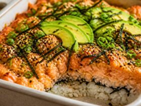 Spicy Salmon Sushi Bake Recipe