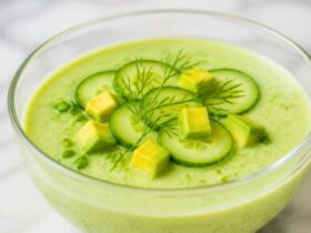 Cold Cucumber Avocado Soup No Cook Recipe