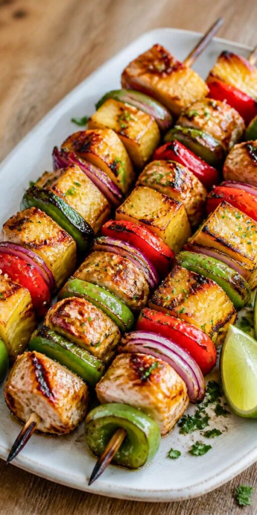 Grilled Pineapple Chicken Kabobs Recipe