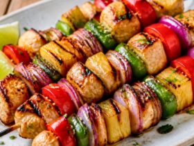 Grilled Pineapple Chicken Kabobs Recipe
