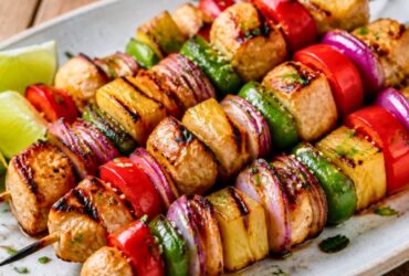 Grilled Pineapple Chicken Kabobs Recipe