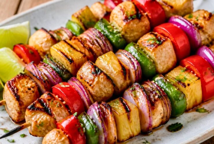 Grilled Pineapple Chicken Kabobs Recipe