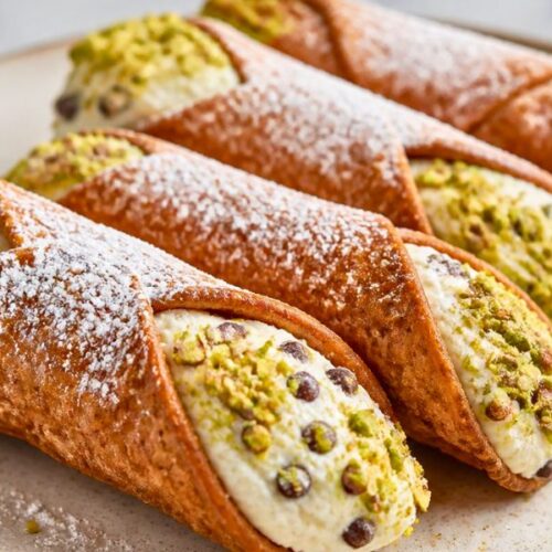 Sicilian Cannoli – Irresistibly Crispy Shells with Rich, Decadent Ricotta Filling