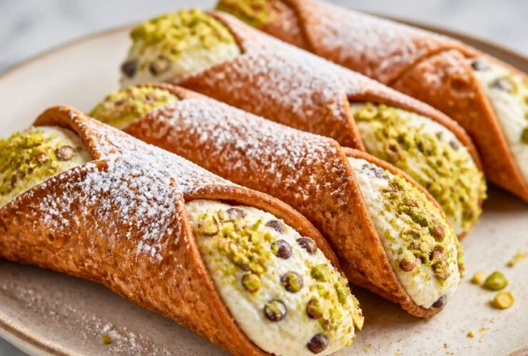 Sicilian Cannoli – Irresistibly Crispy Shells with Rich, Decadent Ricotta Filling